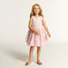 Juniors Textured Sleeveless A-line Dress with Sequin Embellishments-Dresses%2C Gowns and Frocks-thumbnail-1