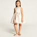 Juniors Printed Sleeveless Dress with Round Neck and Zip Closure-Dresses%2C Gowns and Frocks-thumbnail-0