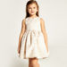 Juniors Printed Sleeveless Dress with Round Neck and Zip Closure-Dresses%2C Gowns and Frocks-thumbnail-1