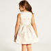 Juniors Printed Sleeveless Dress with Round Neck and Zip Closure-Dresses%2C Gowns and Frocks-thumbnail-3