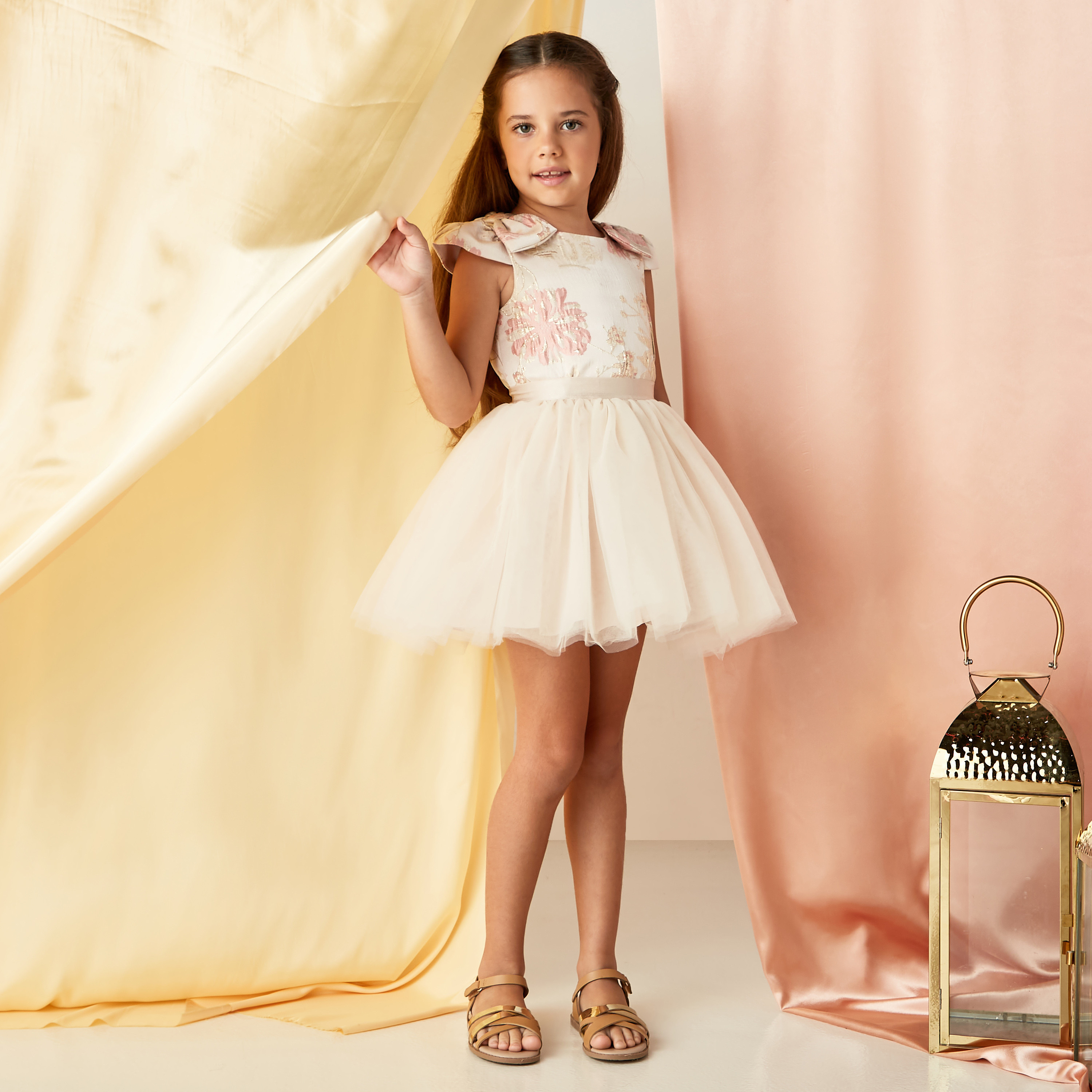 Juniors Bow Accented Top and Skirt Set-baby-girls-clothing-setsandcoords-image-1
