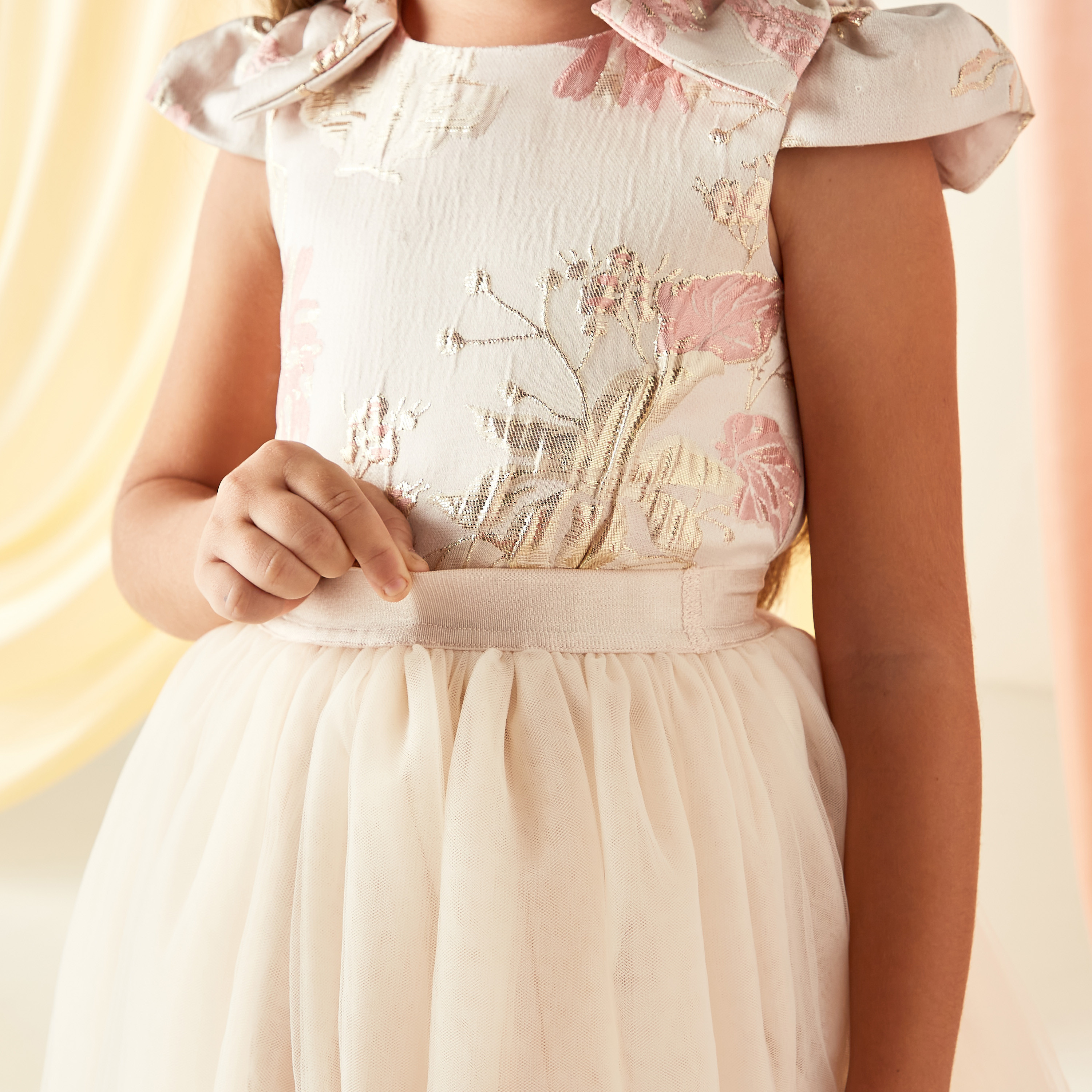 Juniors Bow Accented Top and Skirt Set-baby-girls-clothing-setsandcoords-image-4