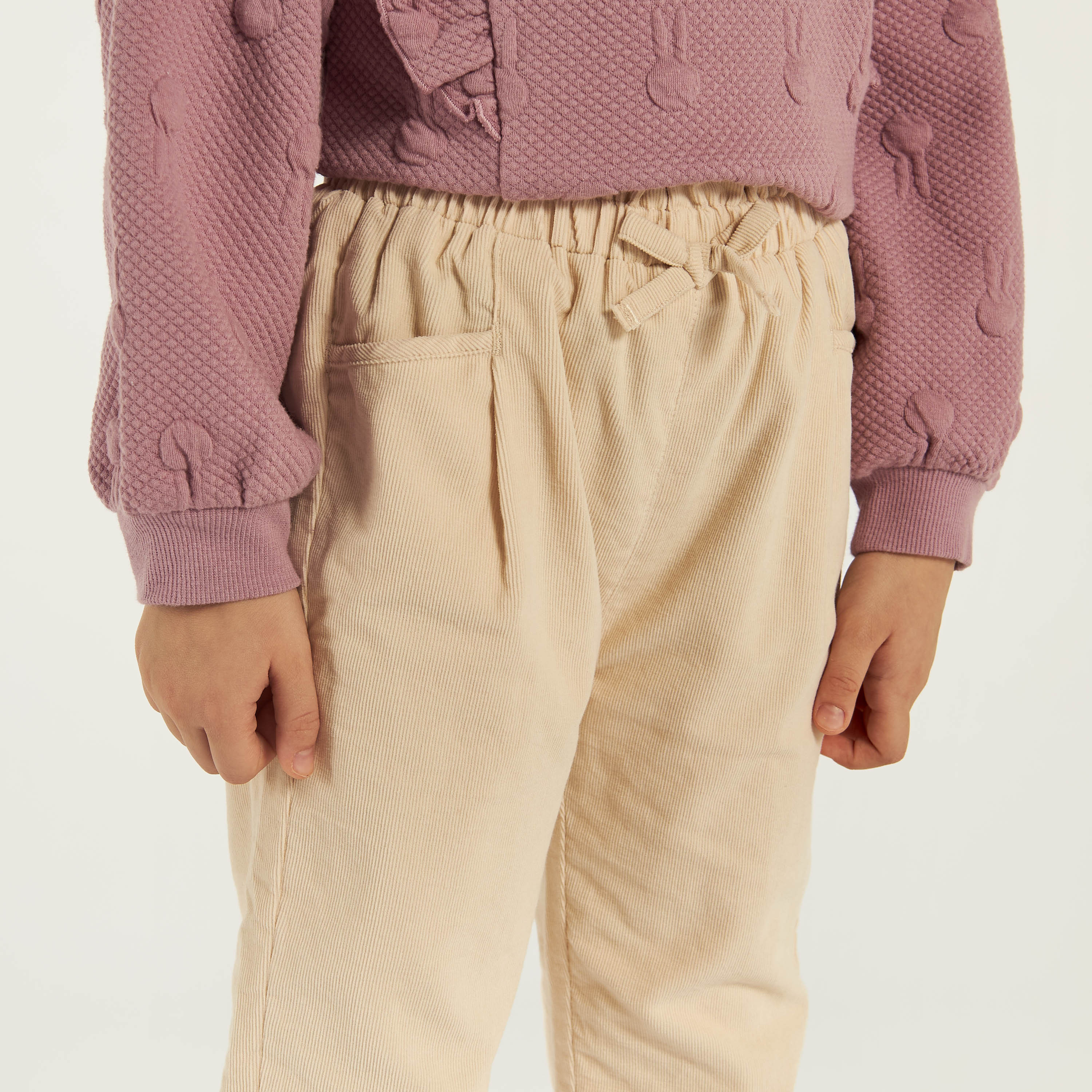 Eligo Solid Pants with Drawstring Closure and Pockets-girls-clothing-bottoms-trousers-image-4