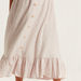 Polka Dot Print Maxi Skirt with Elasticated Waistband and Frill Detail-Skirts-thumbnail-2
