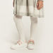 Eligo Checked Dress with Plush Textured Sleeveless Jacket Set-Dresses%2C Gowns and Frocks-thumbnail-2