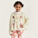 Eligo Floral Embroidered Cardigan with Hood and Long Sleeves-Sweaters and Cardigans-thumbnail-1