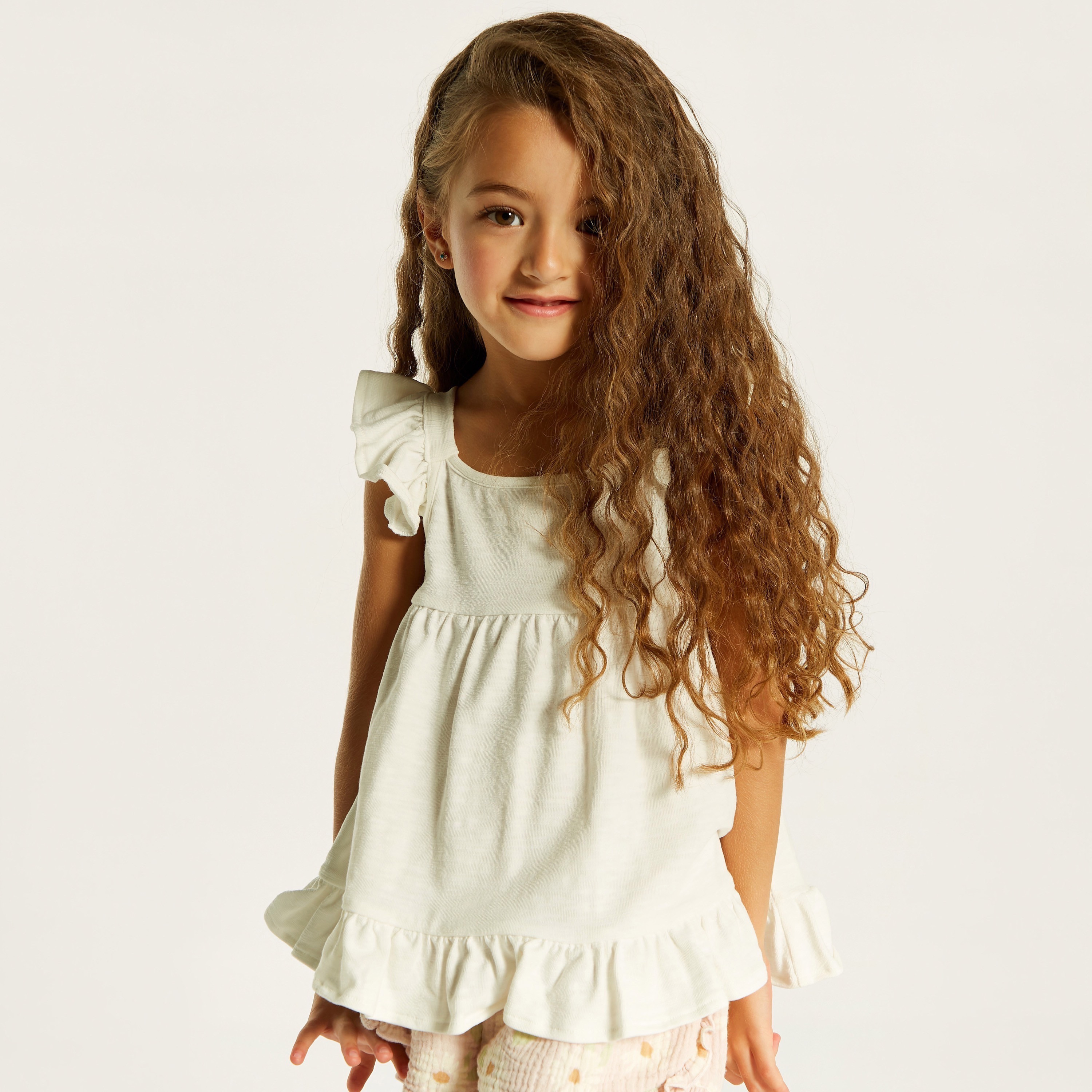 Eligo Ruffled Sleeveless Top and Printed Shorts Set-baby-girls-clothing-setsandcoords-image-3
