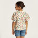 Lee Cooper Floral Print Crew Neck T-shirt with Short Sleeves-T Shirts-thumbnail-3