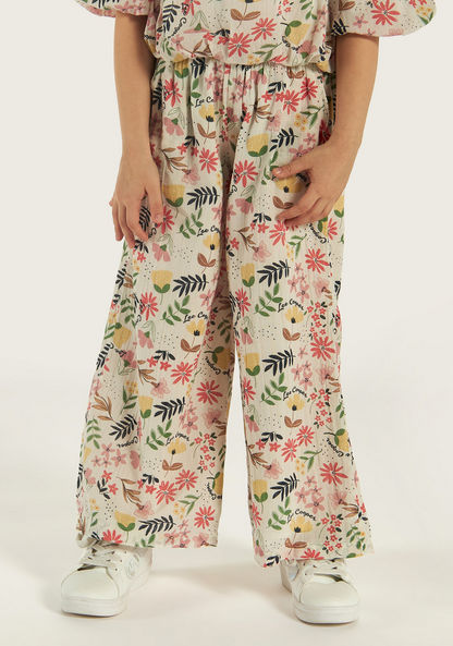 Lee Cooper Floral Print Top and Pants Set-Clothes Sets-image-3