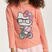 Sanrio Hello Kitty Print T-shirt with Crew Neck and Long Sleeves-T Shirts-thumbnail-2