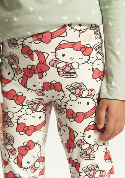 Sanrio Hello Kitty Print Leggings with Elasticated Waistband