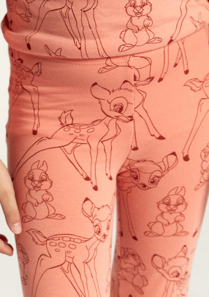 Disney All Over Bambi Print Leggings with Elasticised Waistband