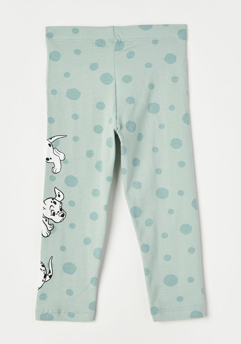 101 Dalmatians Print Leggings with Elasticated Waistband-Leggings-image-3