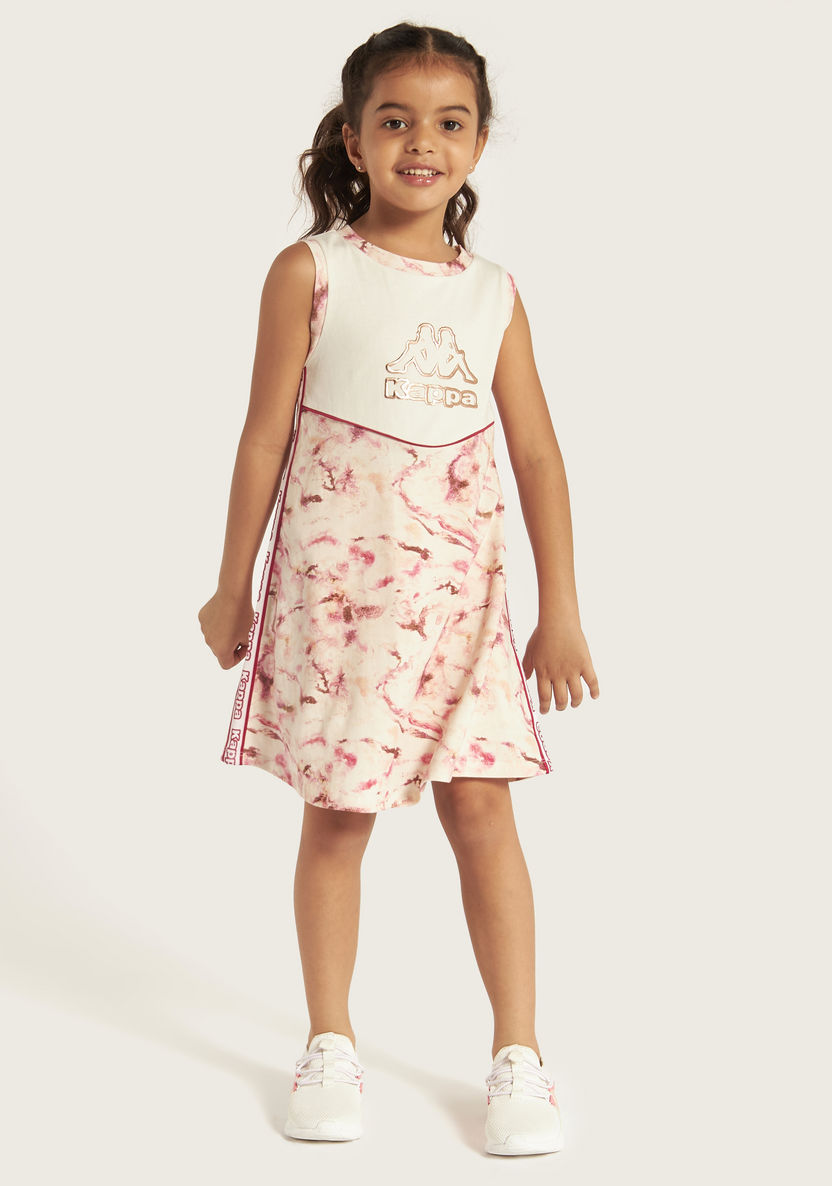 Kappa Logo Print Sleeveless Dress-Dresses-image-1