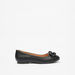 Little Missy Applique Detail Round Toe Ballerina Shoes-Girl%27s Ballerinas-thumbnailMobile-2