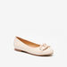Little Missy Applique Detail Round Toe Ballerina Shoes-Girl%27s Ballerinas-thumbnailMobile-0