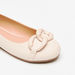 Little Missy Applique Detail Round Toe Ballerina Shoes-Girl%27s Ballerinas-thumbnail-4