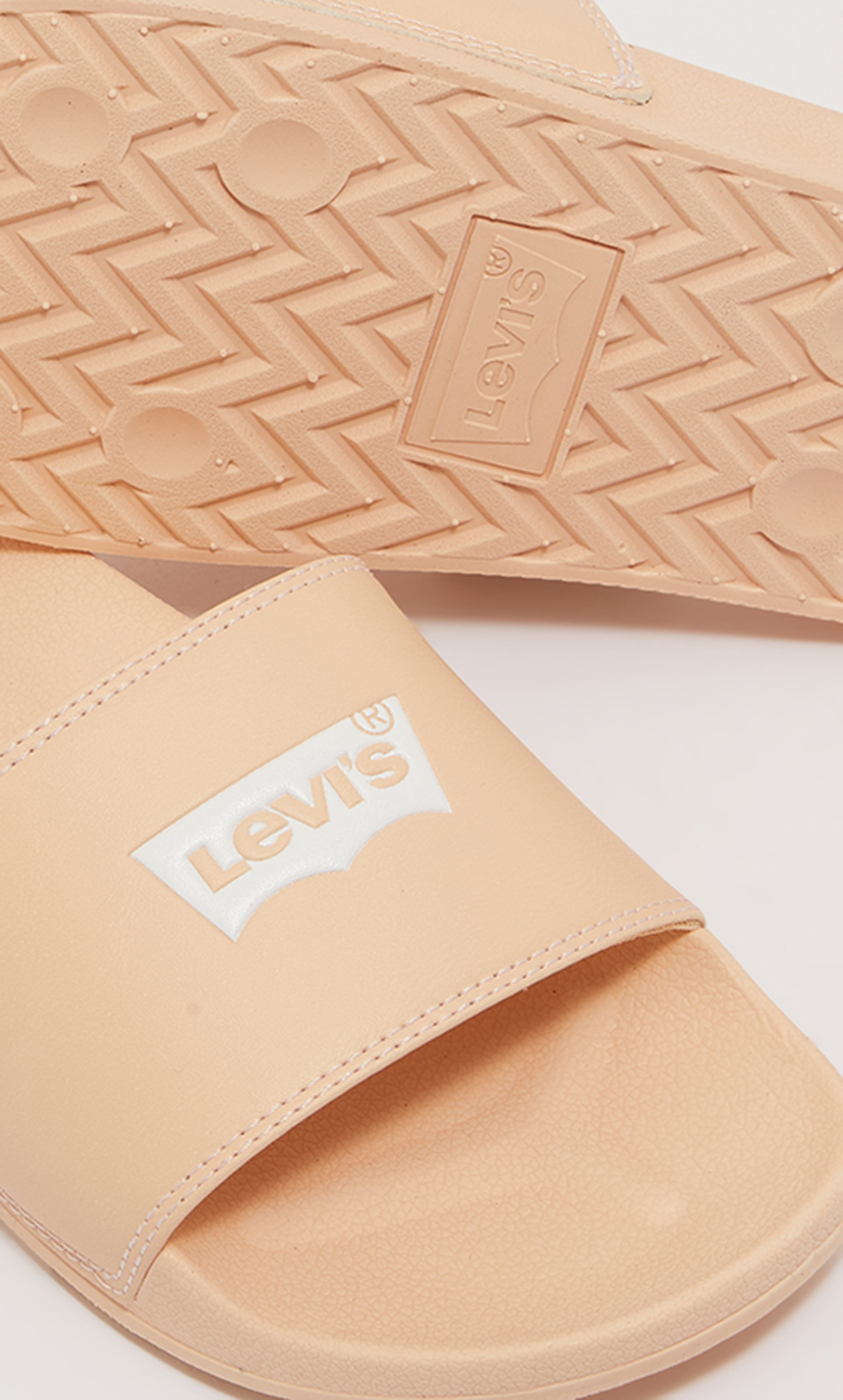 Levi's Women Peach Logo Open Toe Sliders-women-shoes-flipflopsandslides-image-4