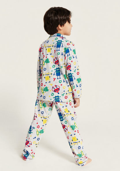 Juniors All Over Print Shirt and Pyjama Set