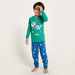 Juniors Printed Long Sleeves T-shirt and Pyjama Set-Nightwear-thumbnail-1