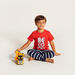 Juniors Printed Short Sleeves T-shirt and Elasticated Pyjama Set-Pyjama Sets-thumbnail-0