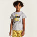Juniors Gamer Print Crew Neck T-shirt and Pyjama Set-Nightwear-thumbnail-2