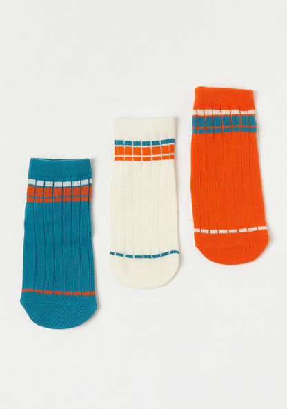Juniors Textured Socks - Set of 3-Socks-image-0