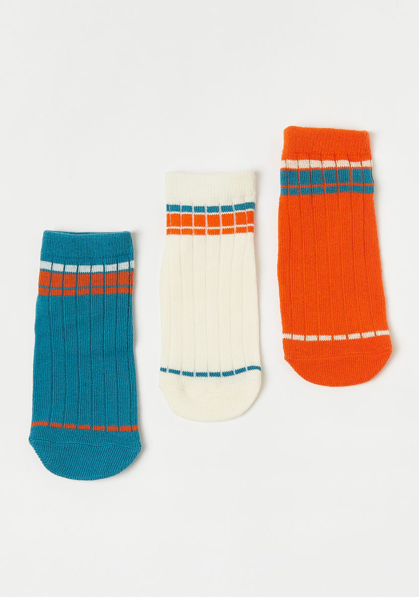 Juniors Textured Socks - Set of 3-Socks-image-0