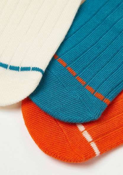 Juniors Textured Socks - Set of 3-Socks-image-3