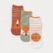 Juniors Animal Print Ankle Length Socks - Set of 3-Socks-thumbnail-1