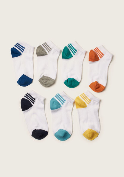 Juniors Colourblock Socks - Set of 7-Socks-image-0