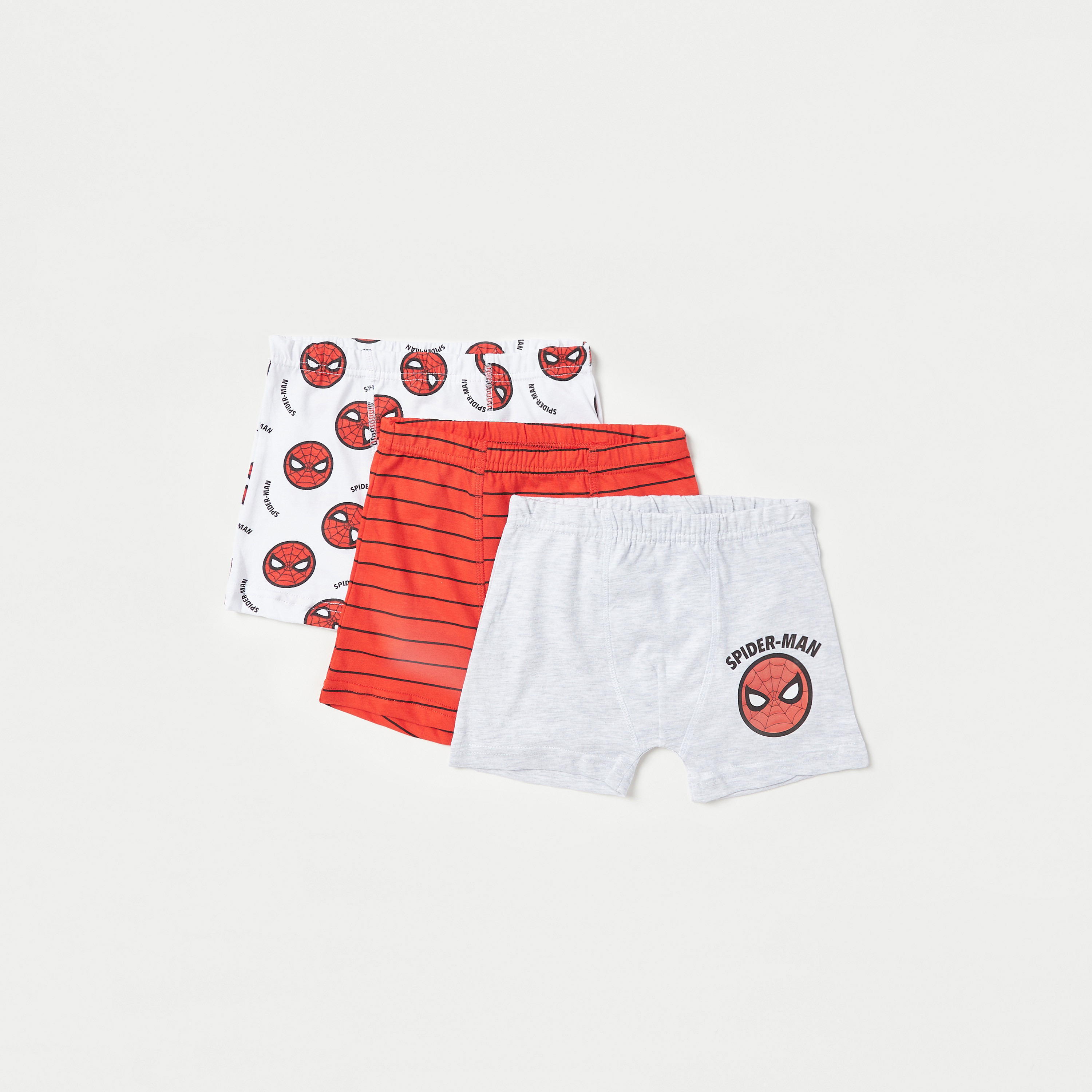 سراويل بوكسر داخلية بخصر مطّاطي وطبعات سبايدرمان - طقم من 3 قطع-boys-clothing-innerwear-boxersandbriefs-image-1