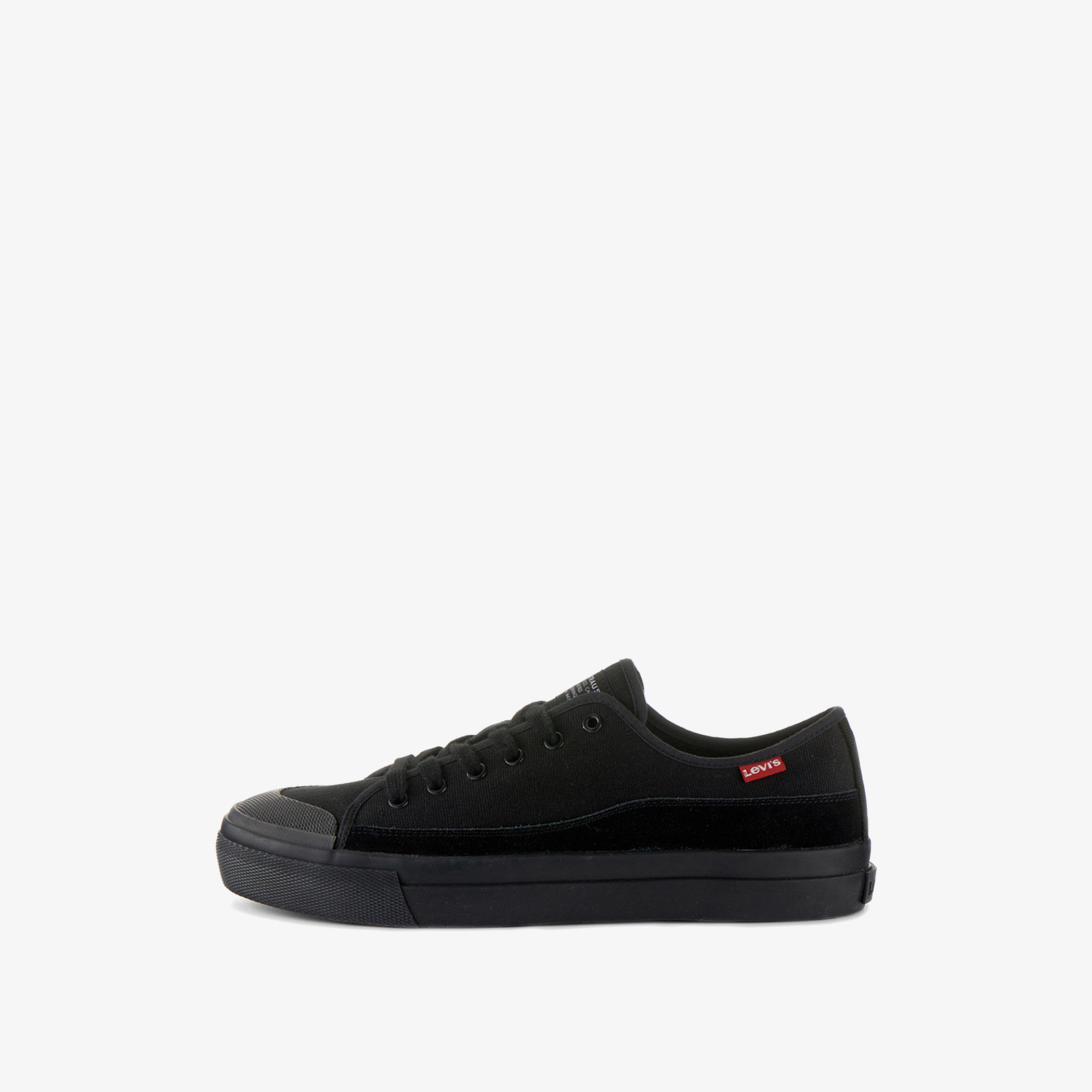 حذاء رياضي ليفي أسود ذاتي التصميم مع إغلاق برباط-men-shoes-sneakers-image-1