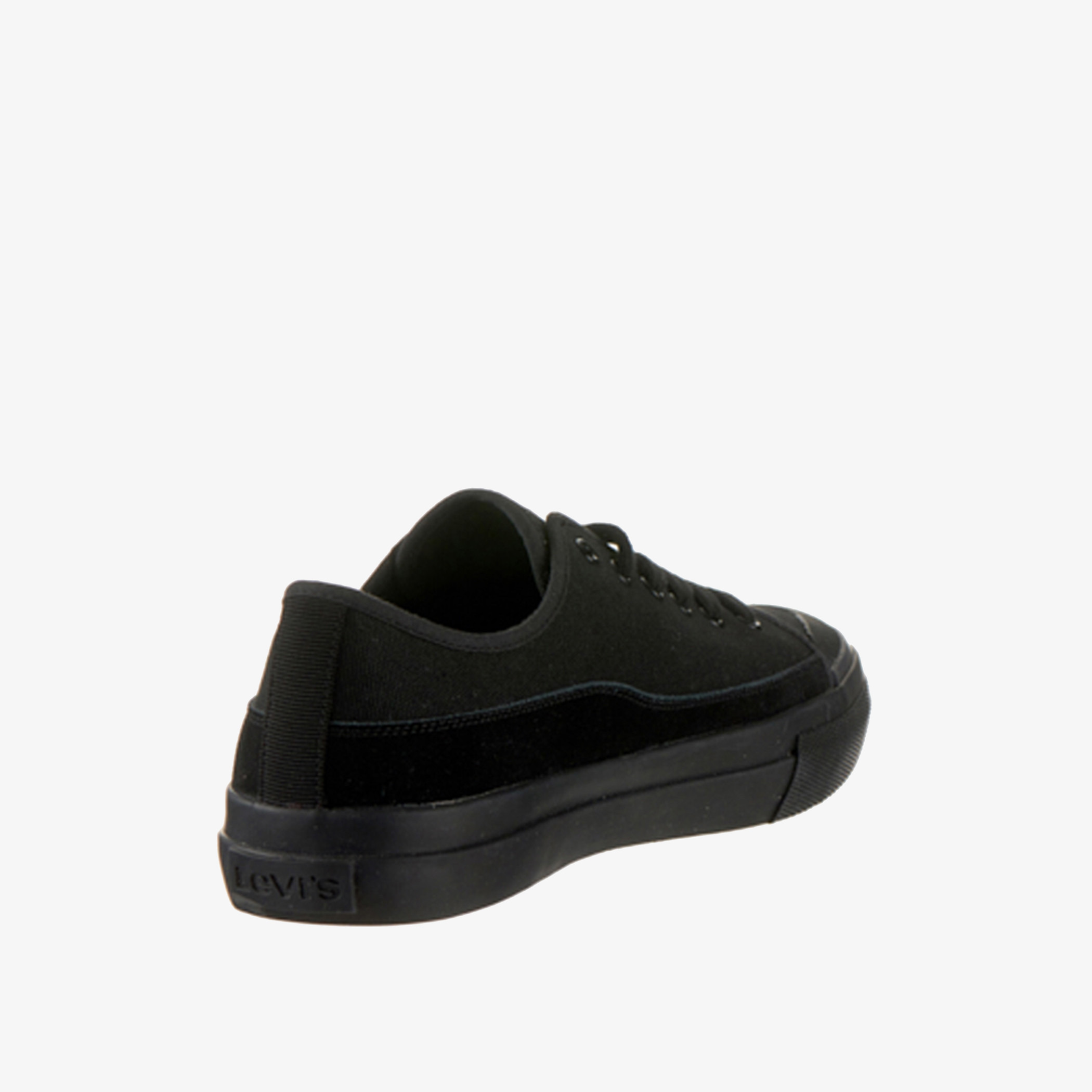 حذاء رياضي ليفي أسود ذاتي التصميم مع إغلاق برباط-men-shoes-sneakers-image-2