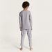 Juniors Printed Round Neck T-shirt and Pyjama - Set of 2-Nightwear-thumbnail-4