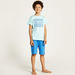 Juniors Printed Crew Neck T-shirt and Shorts Set-Nightwear-thumbnail-1