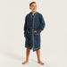 Juniors Textured Bathrobe with Hood and Belt Tie-Ups-Towels and Flannels-thumbnailMobile-0