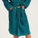 Juniors Textured Robe with Hood and Pockets-Towels and Flannels-thumbnail-2