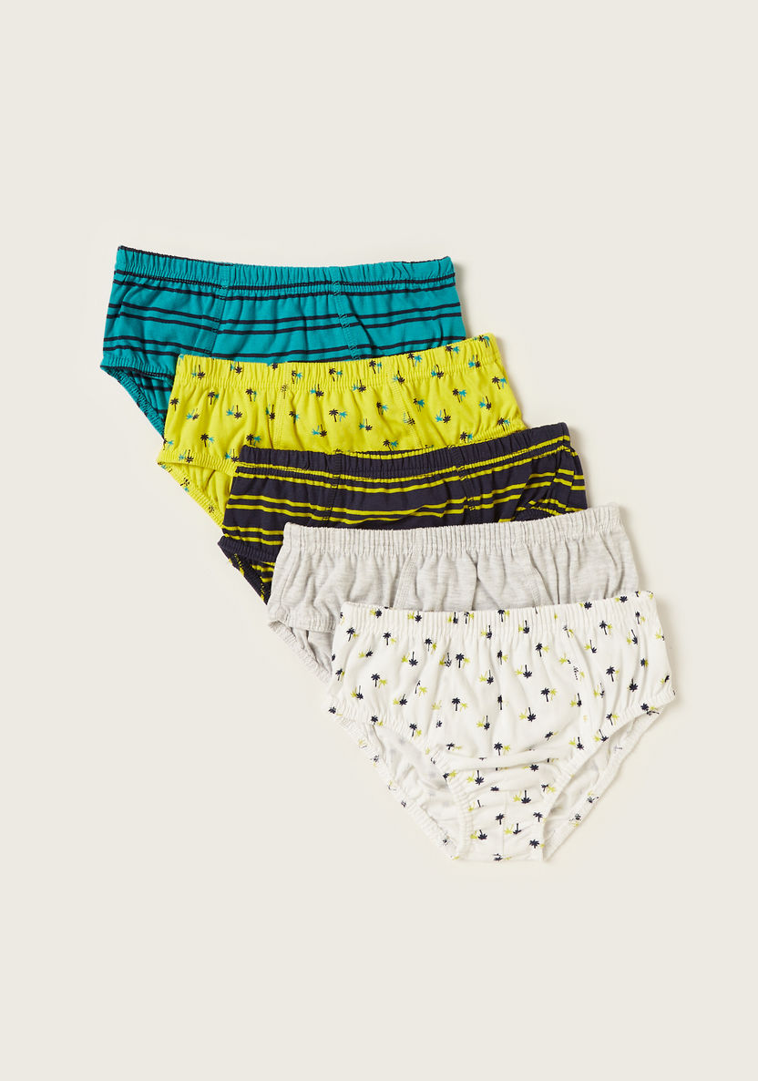 Juniors Printed Briefs - Set of 5-Underwear and Socks-image-0