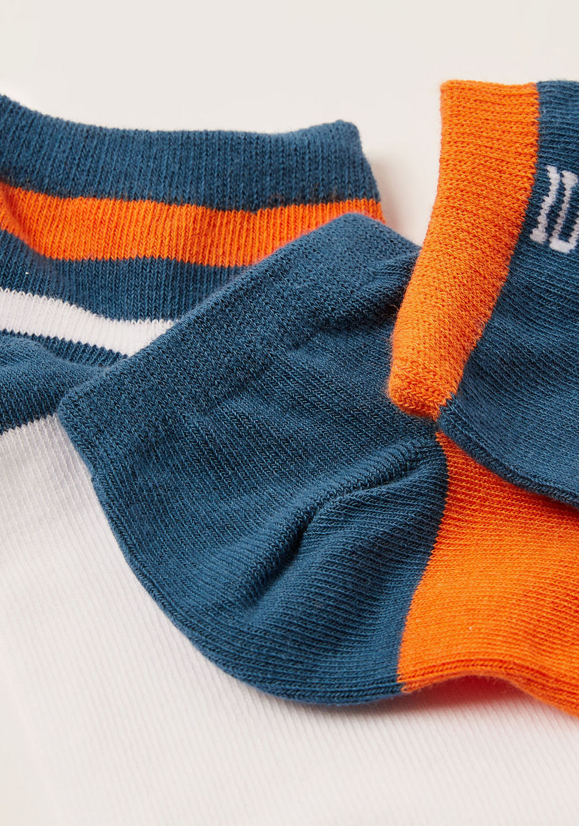 Juniors Colourblock Ankle Length Socks - Set of 3-Socks-image-2