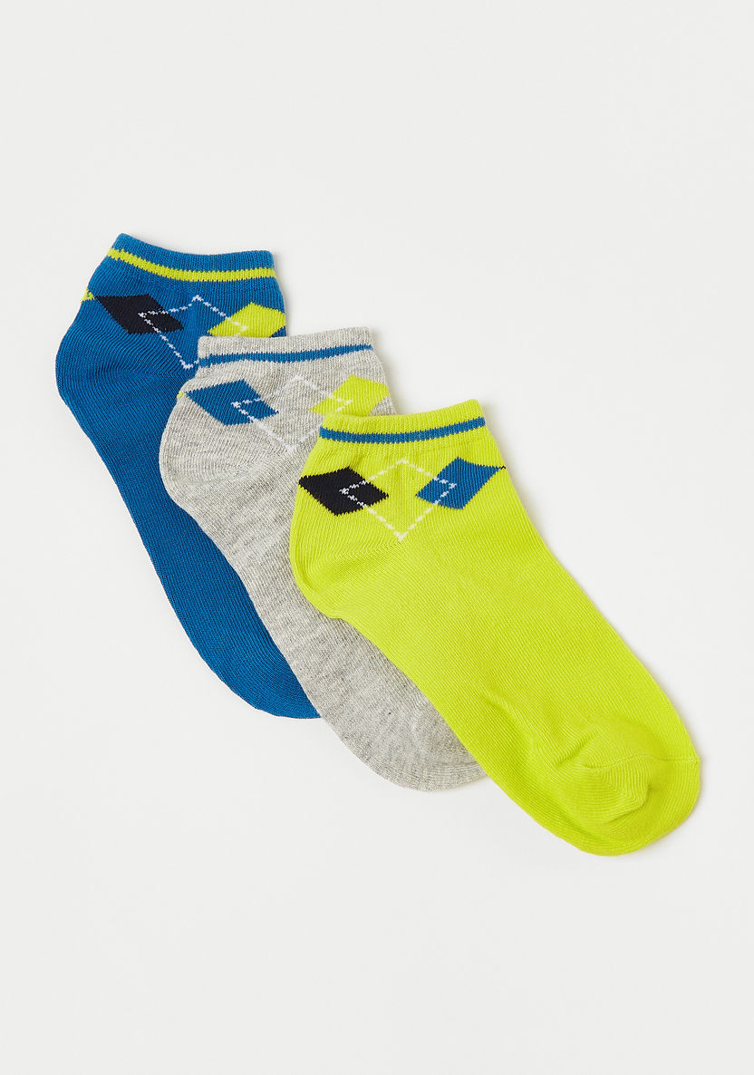 Juniors Printed Socks - Set of 3-Socks-image-1