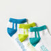 Juniors Printed Ankle Length Socks with Elasticated Hem - Set of 3-Socks-thumbnailMobile-2