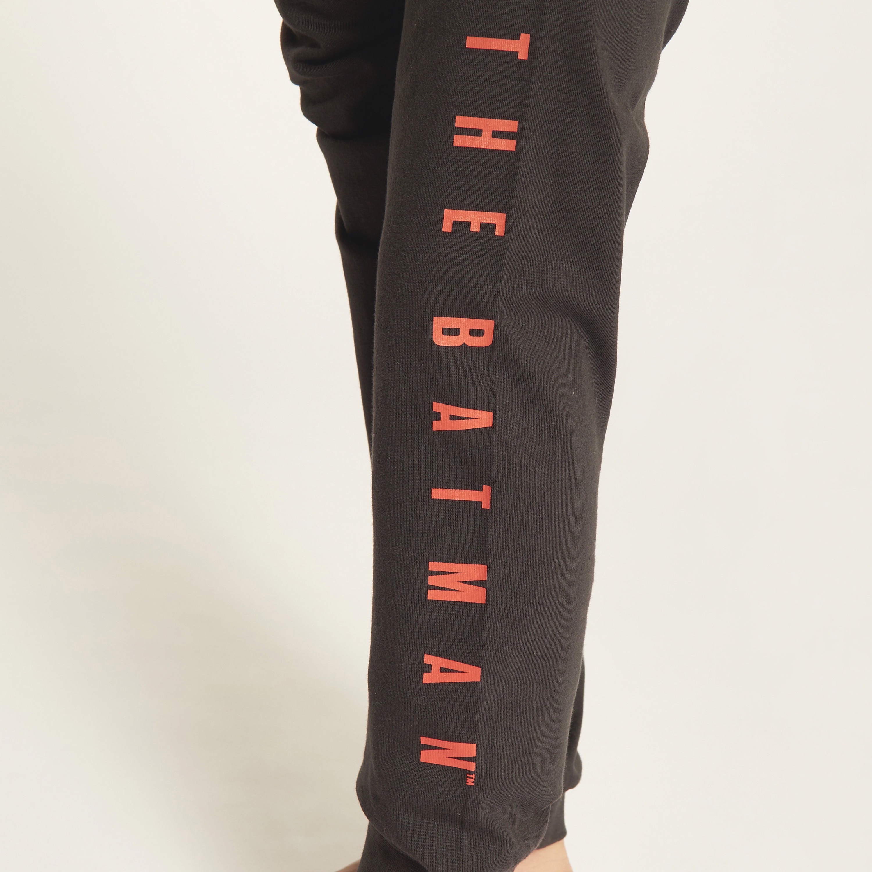 Batman Print Crew Neck T-shirt and Pyjama Set-boys-clothing-nightwear-image-4