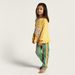 Juniors Floral Print Long Sleeve T-shirt and Pyjama Set-Nightwear-thumbnail-1
