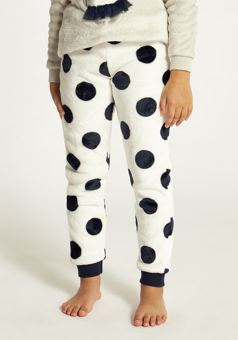 Juniors Koala Bear Round Neck T-shirt and Printed Pyjama Set-Nightwear-image-2