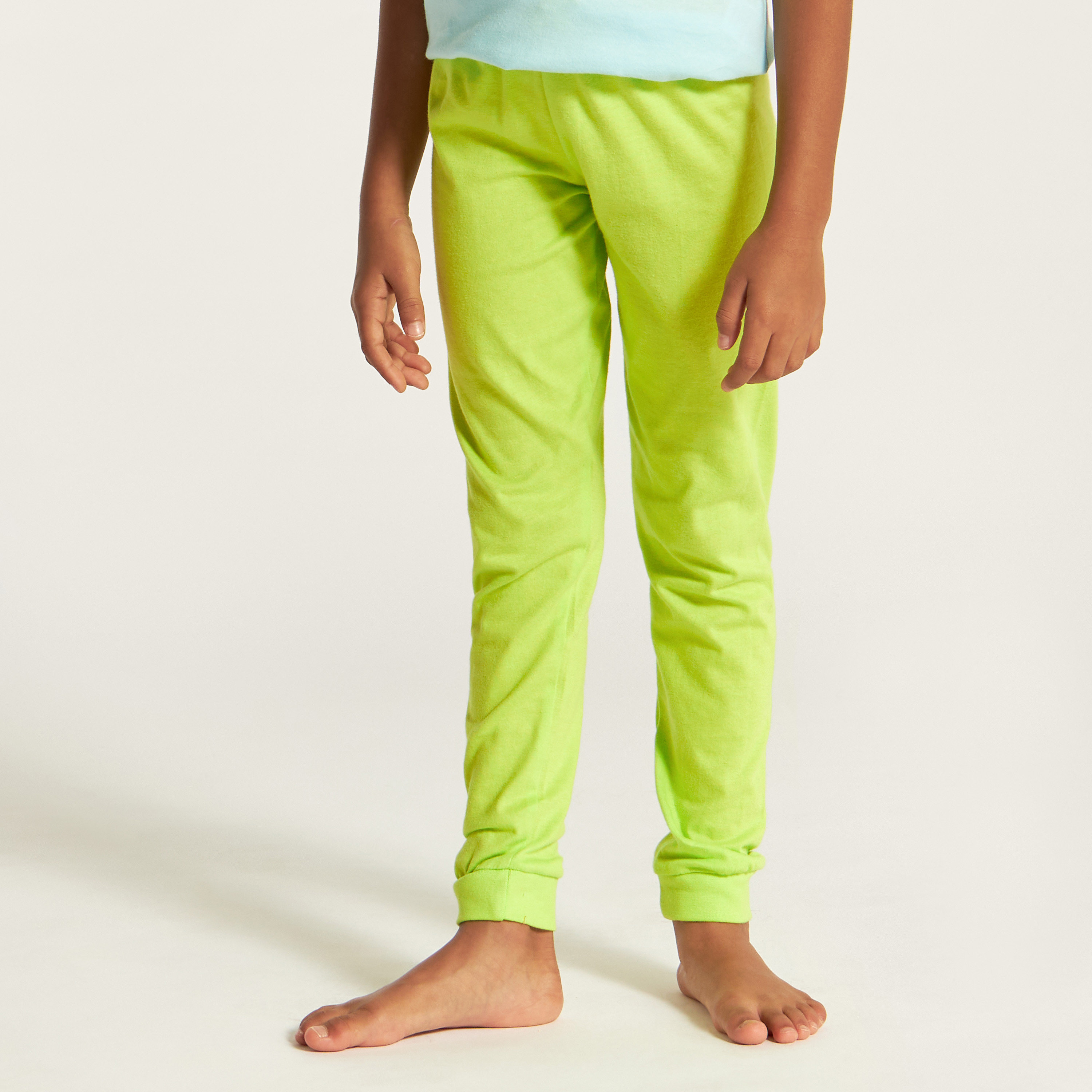 Juniors Printed Short Sleeve T-shirt and Pyjama Set-girls-clothing-nightwear-image-4