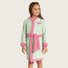 Juniors Textured Bathrobe with Belt Tie-Ups and Hood-Towels and Flannels-thumbnail-1