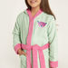 Juniors Textured Bathrobe with Belt Tie-Ups and Hood-Towels and Flannels-thumbnailMobile-2
