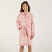 Juniors Textured Bathrobe with Hood and Belt Tie-Ups-Towels and Flannels-thumbnailMobile-1