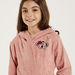 Juniors Textured Bathrobe with Hood and Belt Tie-Ups-Towels and Flannels-thumbnailMobile-2